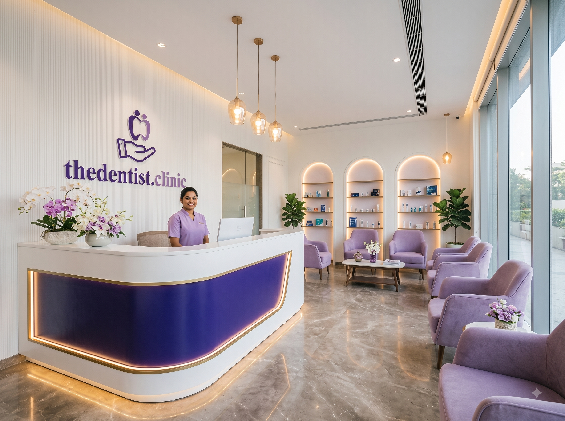 Reception at TheDentist.clinic, Gachibowli
